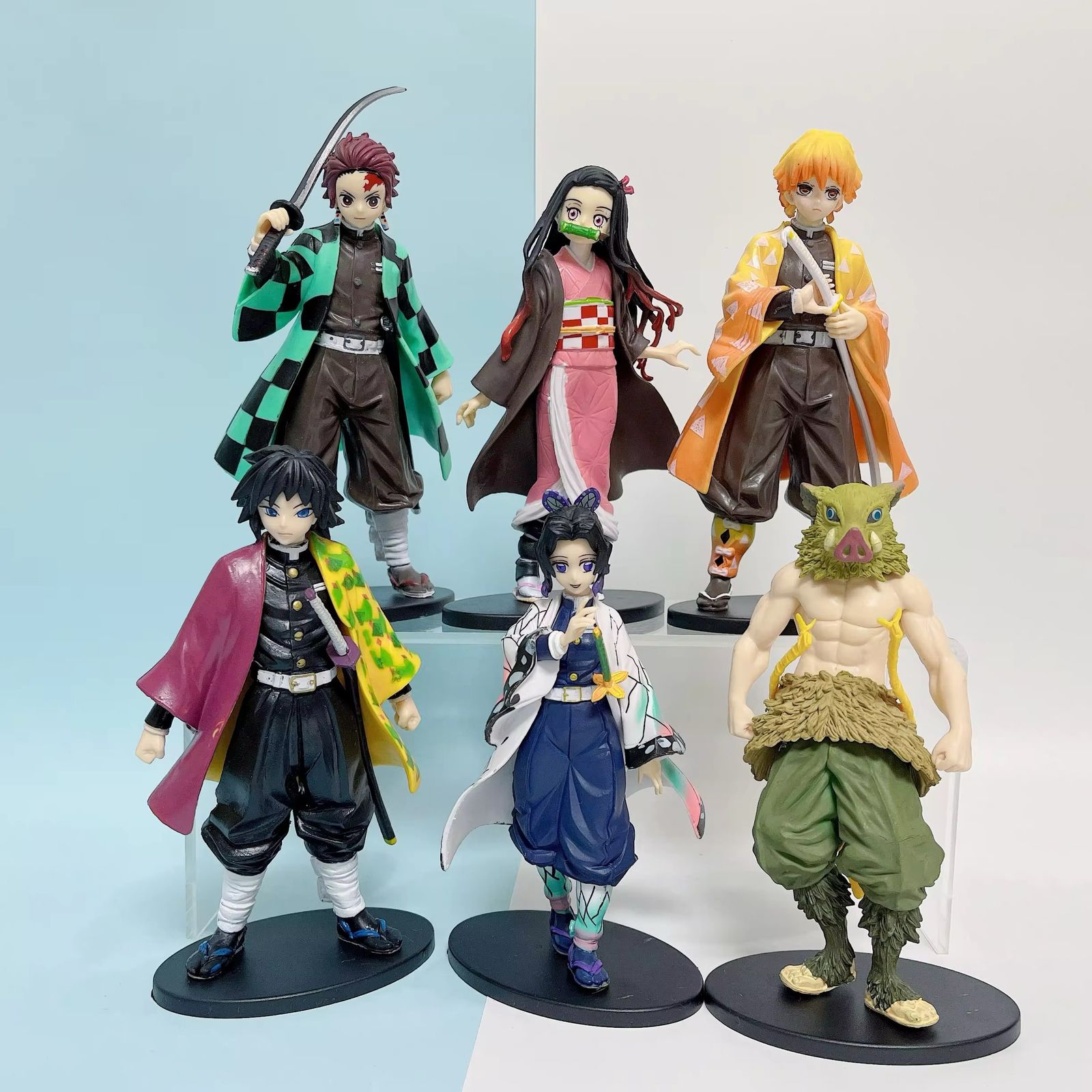 Demon Slayer Anime Set Of 6 Big Size Action Figures PVC Models Anime Figurines | 16 Cms | Demon Slayer Anime Set Of 6 Big Size Action Figures PVC Models Anime Figurines | 16 Cms |