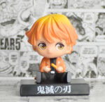 Demon Slayer Zenitsu Agatsuma Bobblehead With Mobile Holder For Cars | 14.5 CMS |