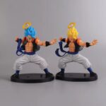 Dragon Ball Z Gogeta Set of 2 Blue and Yellow Hair Action Figures |16.5 Cms|