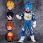 Dragon Ball Z | Vegeta 4 Face Battle Mode Figure | With Lights