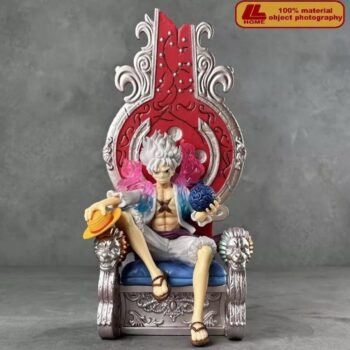 One Piece Five Emperors Luffy Figurine on Throne | 32 cm with extra attachment