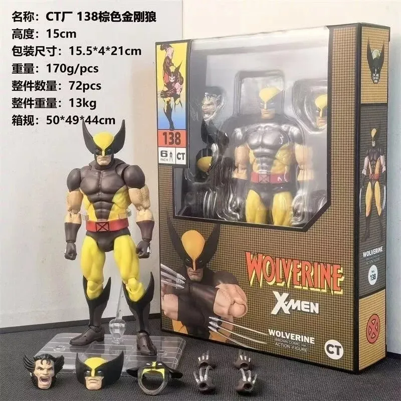 CT Toys MAF138 X-MEN Wolverine Action Figure COMIC Brown Suit Version