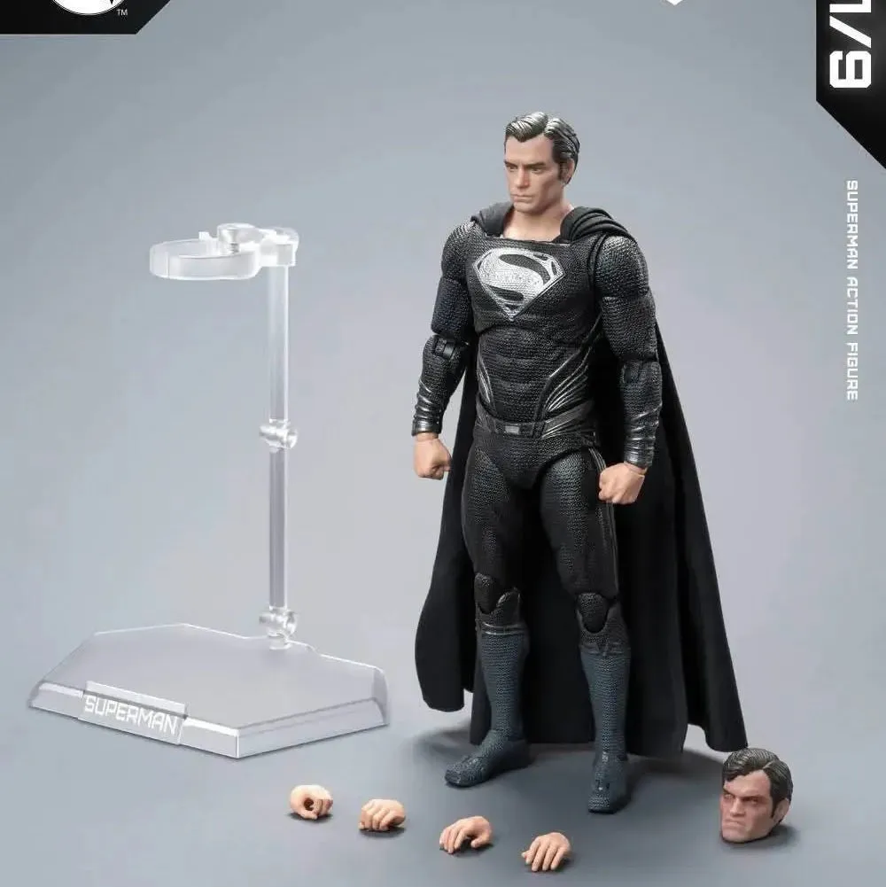 FondJoy Zack Snyder’s Justice League Superman Black Suit 2.0 Action Figure 1/9th Scale