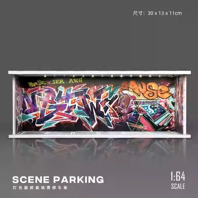 Graffiti Garage Diorama with Lights (Does not include figures or model cars)