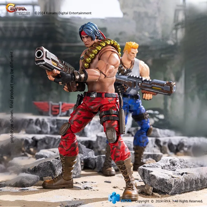 HIYA Exquisite Basic Series 1/12 Scale 6 Inch Contra Operation Galuga Lance Bean and Bill Rizer Action Figure