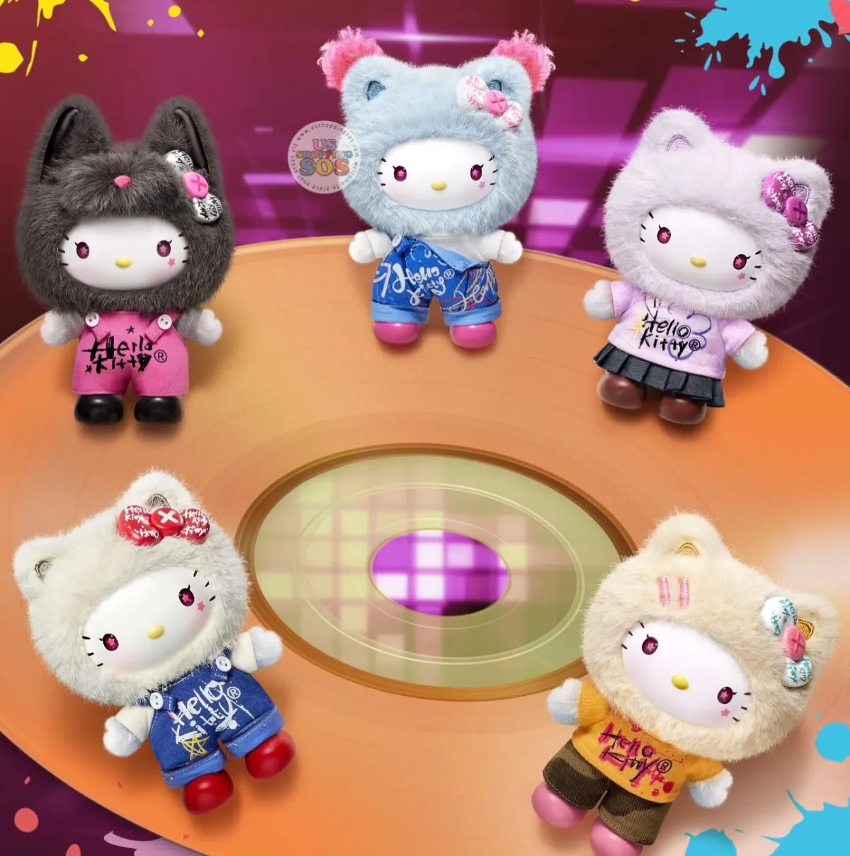 MINISO - Hello Kitty ‘Street Graffiti’ Vinyl Plush Pendant Mystery Blind Box