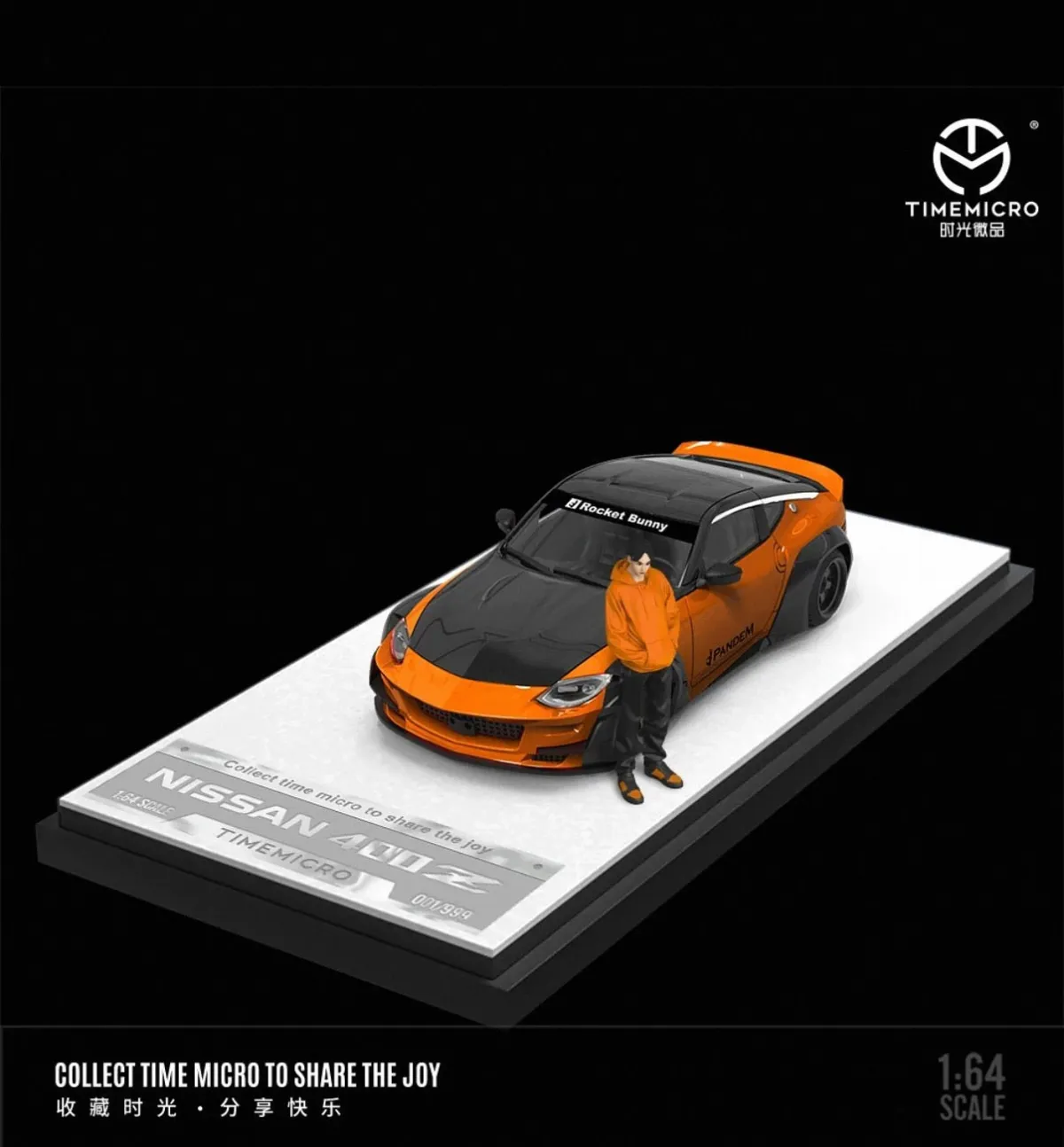 TM 1 TM 1:64 Nissan 400Z Pandem Rocket Bunny with figurine alloy car model - Image 1